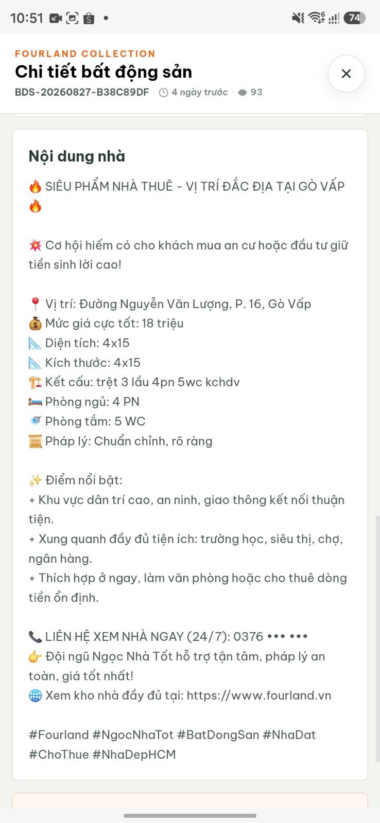 Ảnh 5 của Nhà thuê tại Đường Nguyễn Văn Lượng, Gò Vấp